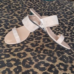 Athena Alexander Beige  2" Wedge Sandal Size 11